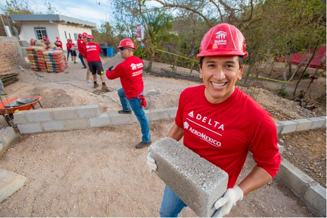 Delta people travel to Mexico for Delta"™s 13th Global Build 