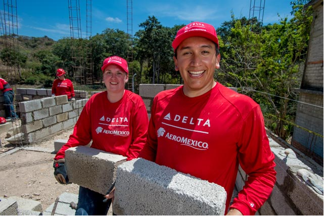 Employee volunteers travel to Mexico for Delta"™s 13th Global Build with Habitat for Humanity