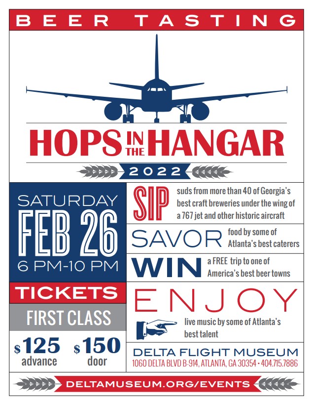 Hops in the Hangar 2022 flyer