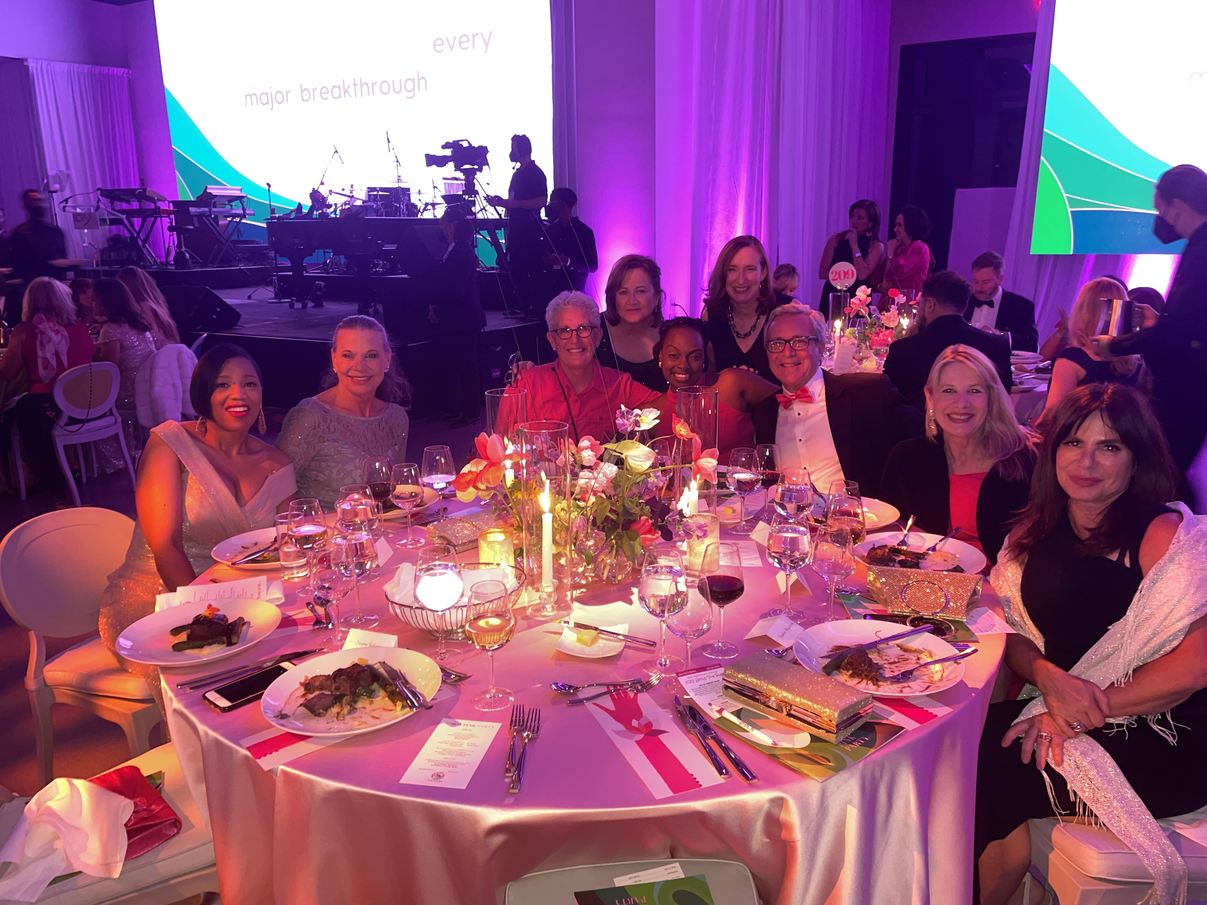 Employees who raised the most for the cause this year were honored Tuesday at BCRF's Hot Pink Party in New York City and presented the donation to BCRF alongside Delta leaders.
