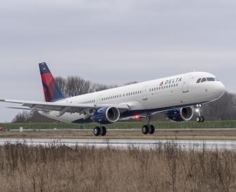 Delta A321 aircraft