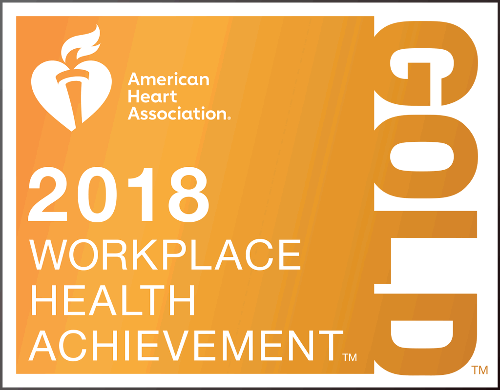American Heart Association 2018 Award Gold Badge
