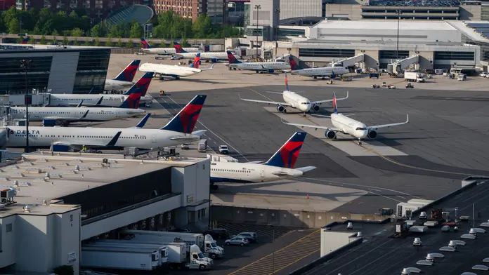 Delta A321neo at Boston Logan Airport