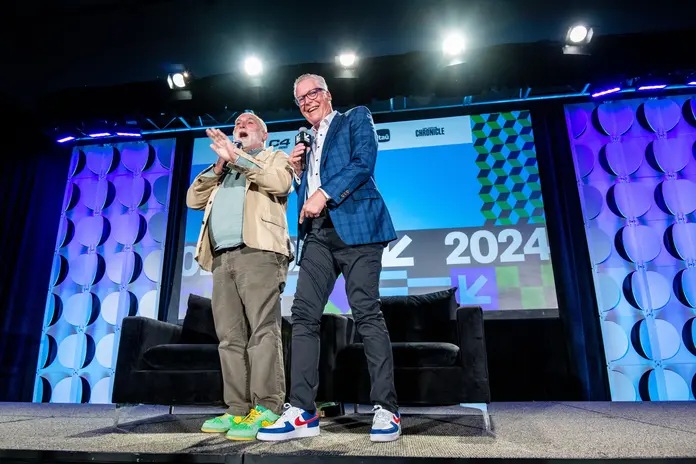 Delta CEO Ed Bastian is joined on stage at SXSW 2024 with Chef José Andrés, a renowned restaurateur, humanitarian, and CEO of José Andrés Group and founder of World Central Kitchen.&nbsp;