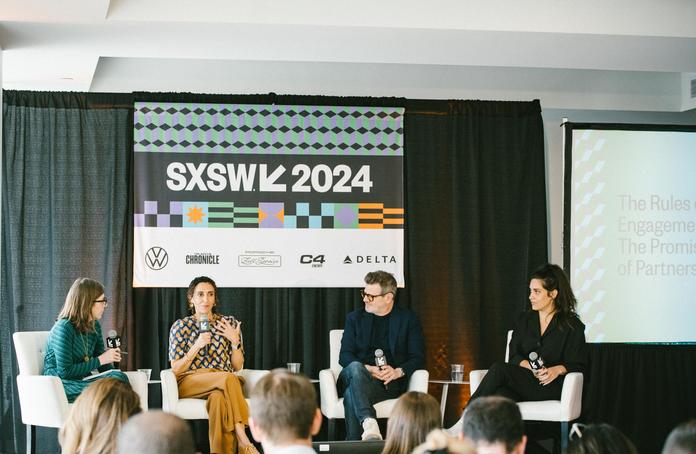 Julieta McCurry, VP - In-Flight Entertainment and Connectivity Strategy, speaks with executives from Delta Sync partners Paramount+ and Atlas Obscura about how partnerships with key brands elevate the overall customer experience at the The Rules of Engagement: The Promise of Partnership panel on March 10 at SXSW 2024.