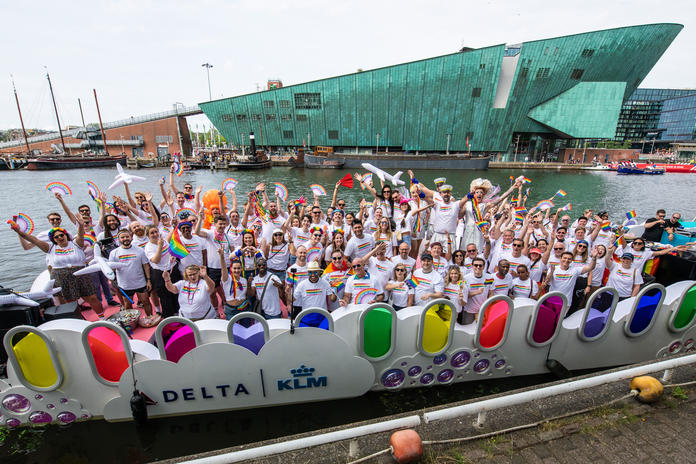 Delta and its partner airline KLM came together on Aug. 3, for the annual Canal Parade in Amsterdam, one of the most iconic LGBTQ events in the world.