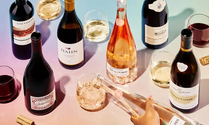 Bottles of wine