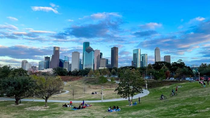 Scenic view of Houston, Texas skyline