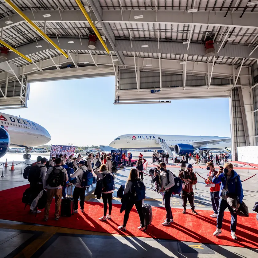 Team USA Sendoff Delta Hangar at LAX
