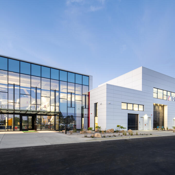 Exterior view of new Salt Lake City pilot training center