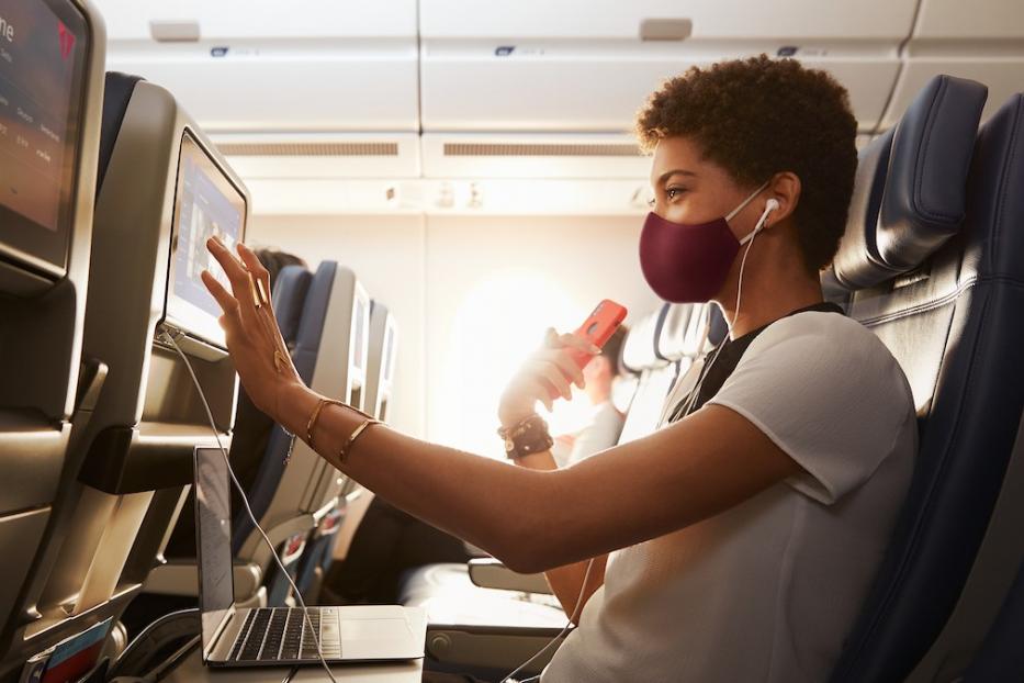 A passenger on a Delta flight.