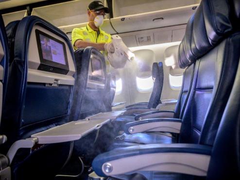 sanitizing flight