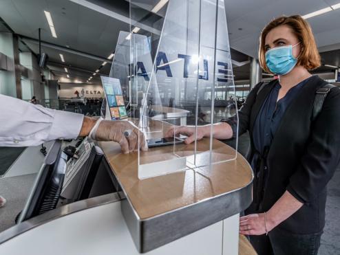 Plexiglass at Delta gate