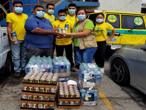 Latin America team food donations