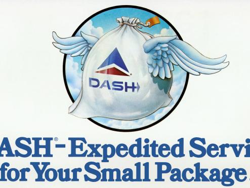 1979 Delta Air Lines Special Handling advertisement with winged bag