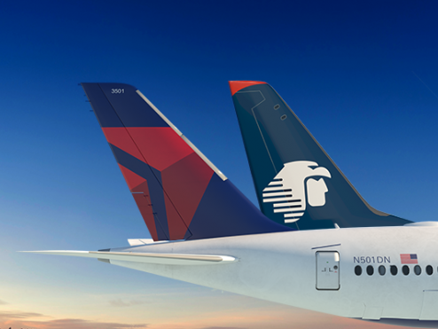Delta and Aeromexico Tails