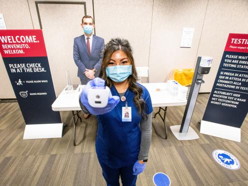 Testing for Delta COVID-free flight