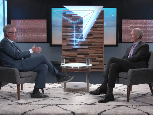 Ed Bastian and Danny Meyer speak during "Gaining Altitude"