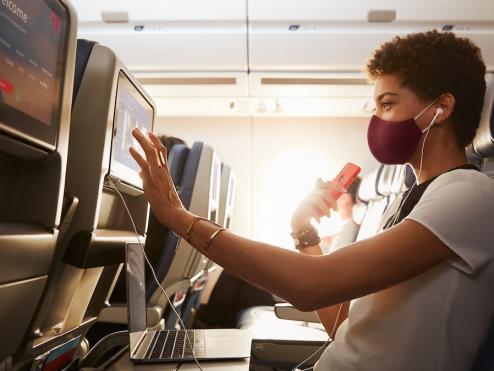 A passenger on a Delta flight.