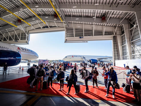 Team USA Sendoff Delta Hangar at LAX