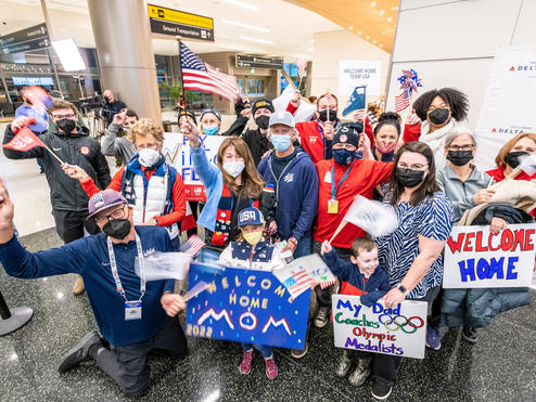 Team USA Olympic Team Homecoming at Salt Lake City (SLC)