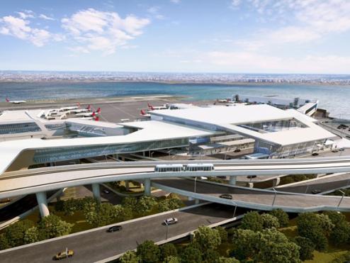An exterior view of Delta's new terminal at its New York - LaGuardia hub.