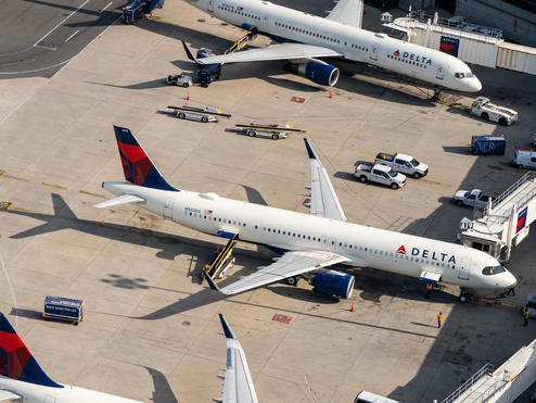 Delta A321neo at Boston Logan Airport