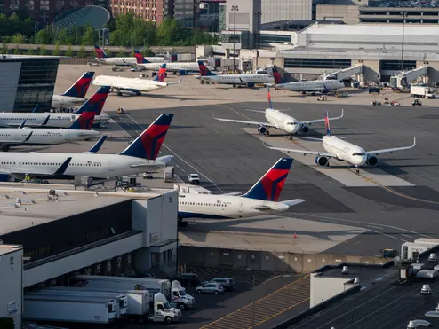 Delta A321neo at Boston Logan Airport