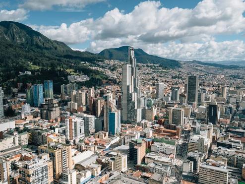 A scenic view of the Bogota skyline