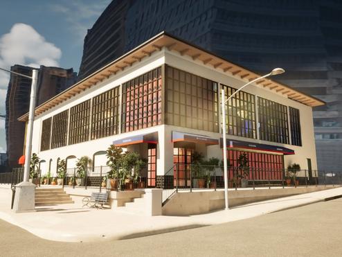 A rendition of the Delta Lounge at SXSW 2024