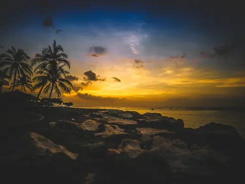 Montego Bay at sunset.