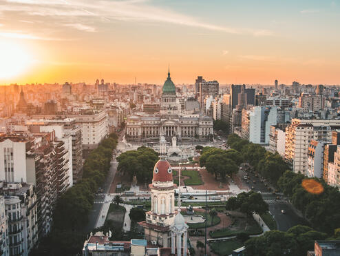 A scenic view of Buenos Aires