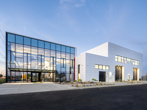 Exterior view of new Salt Lake City pilot training center