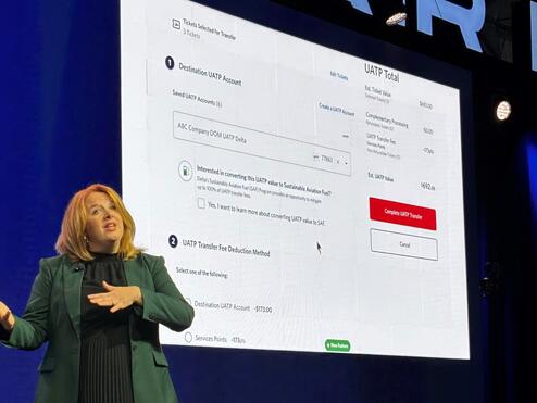 woman giving a presentation