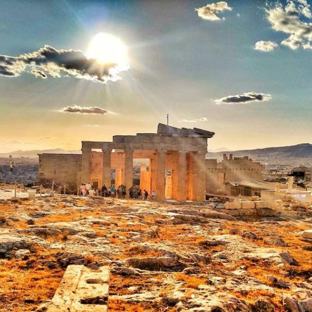 The Parthenon in Athens, Greece.