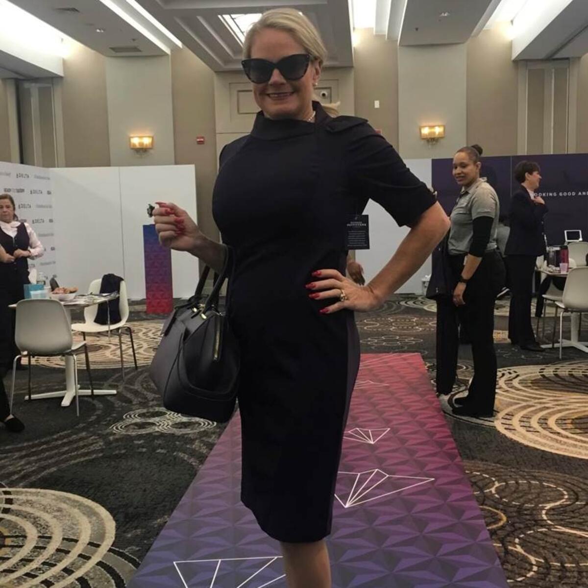 Flight attendant Annette Rogers