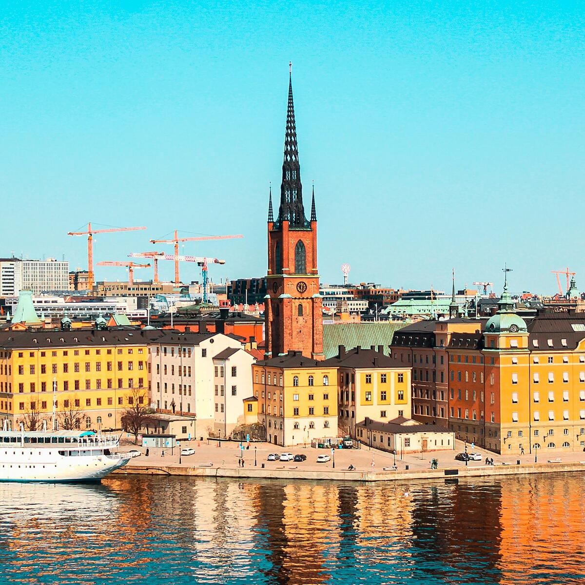 Aerial view of Stockholm.