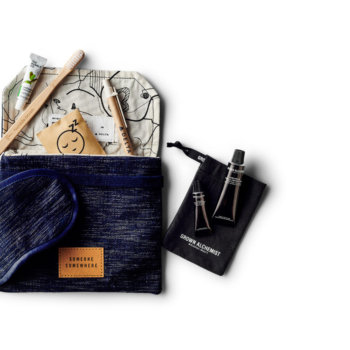 Delta One Amenity Kits by Someone Somewhere