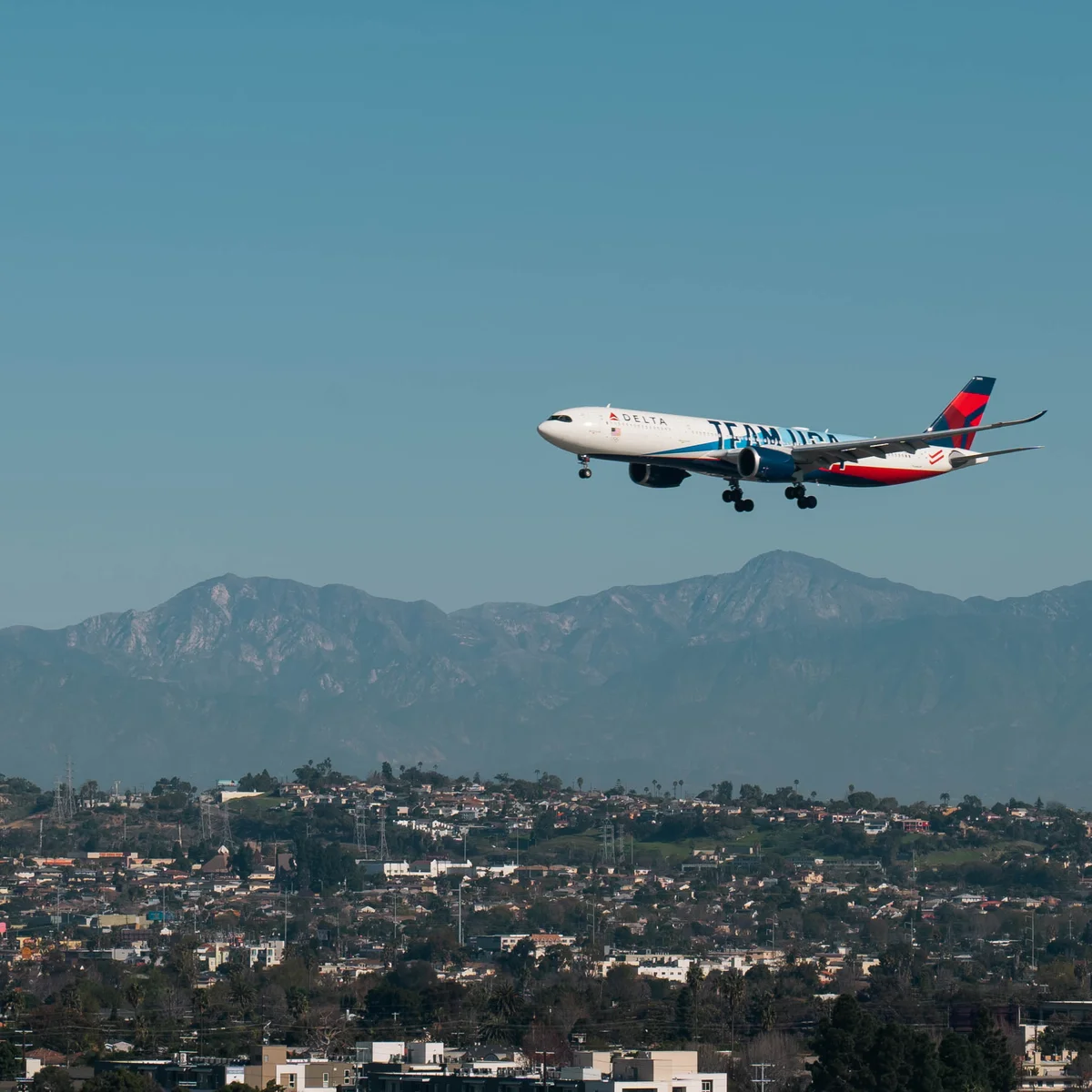 Team USA A330-900 LAX Arrival
