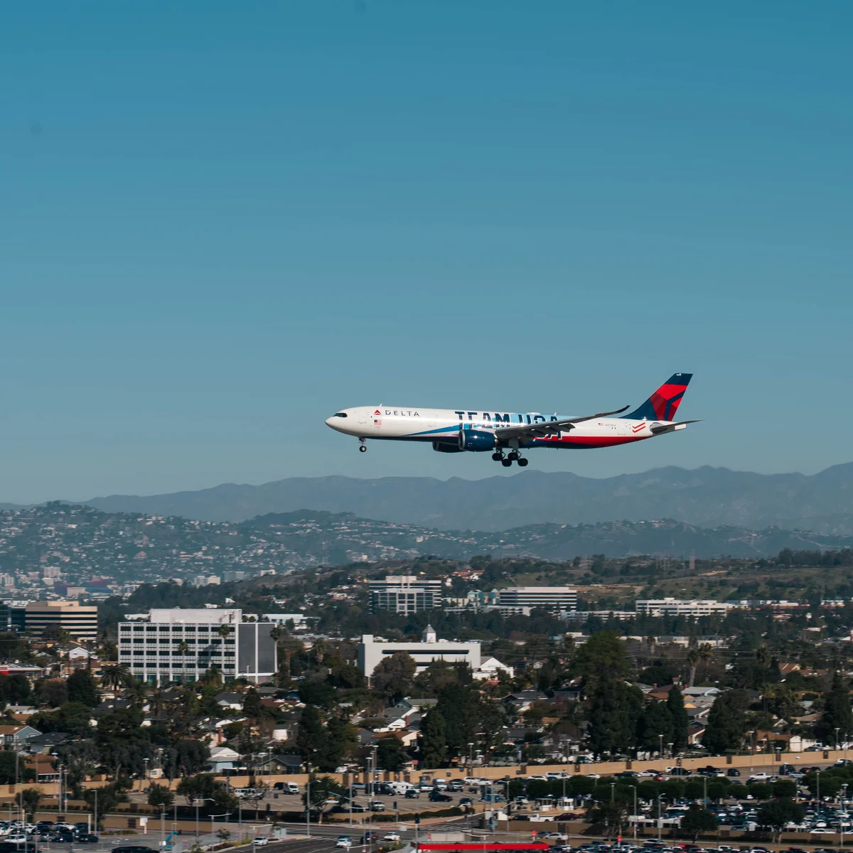 Team USA A330-900 LAX Arrival