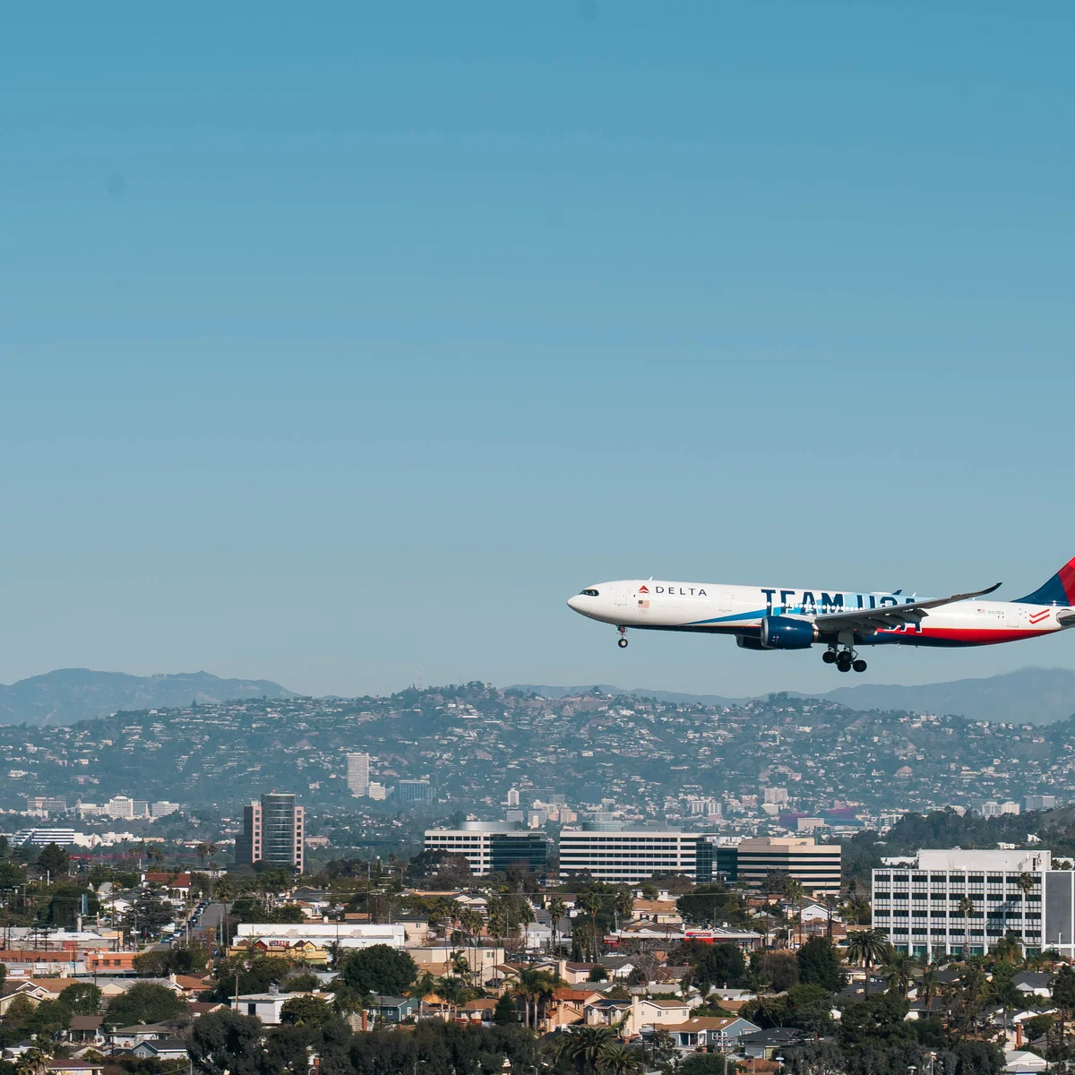 Team USA A330-900 LAX Arrival