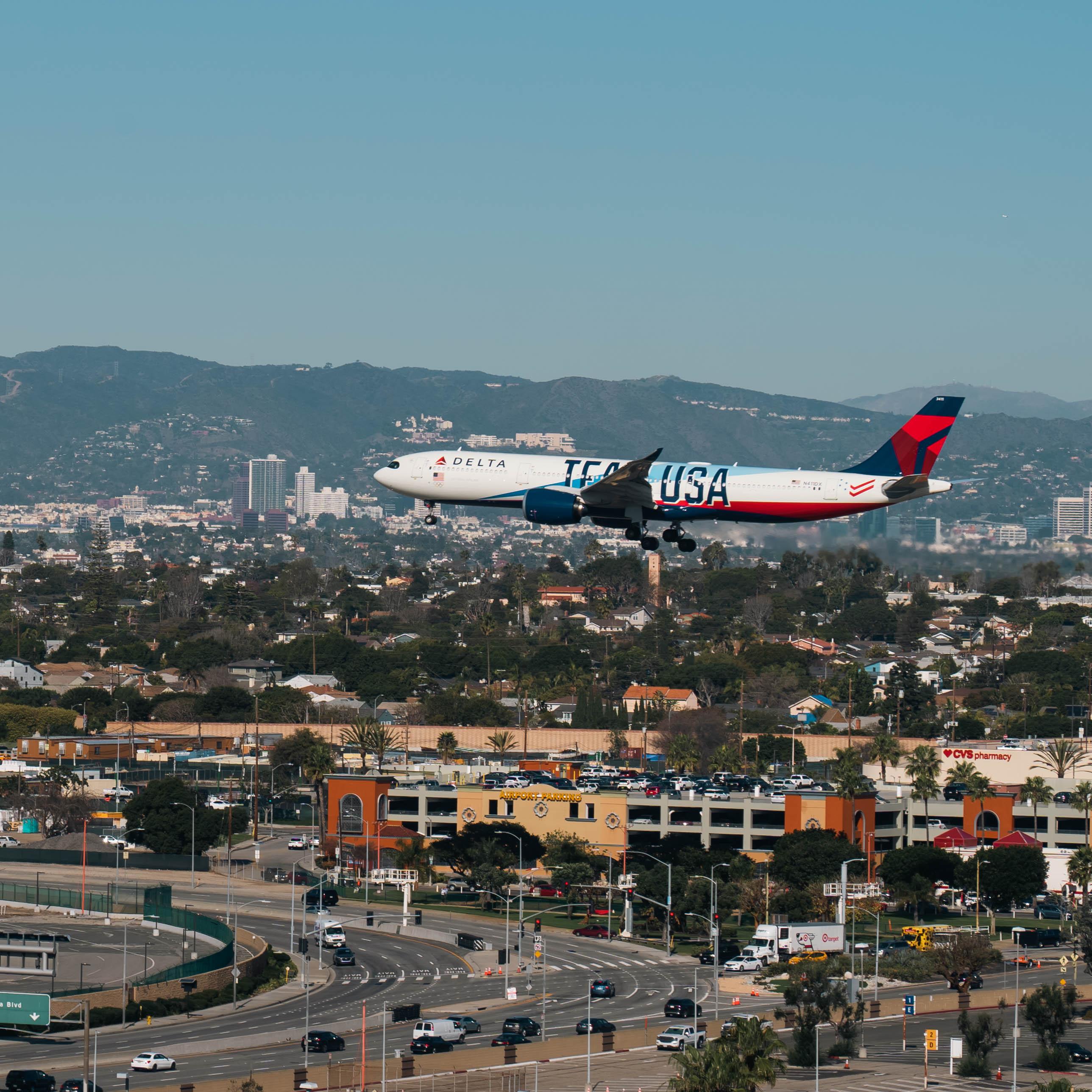 Team USA A330-900 LAX Arrival