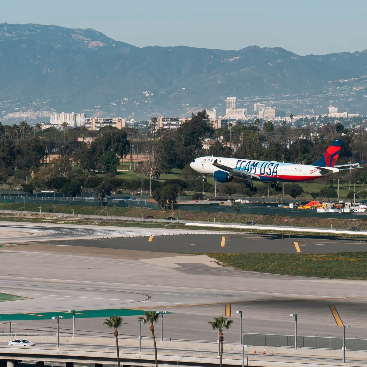 Team USA A330-900 LAX Arrival