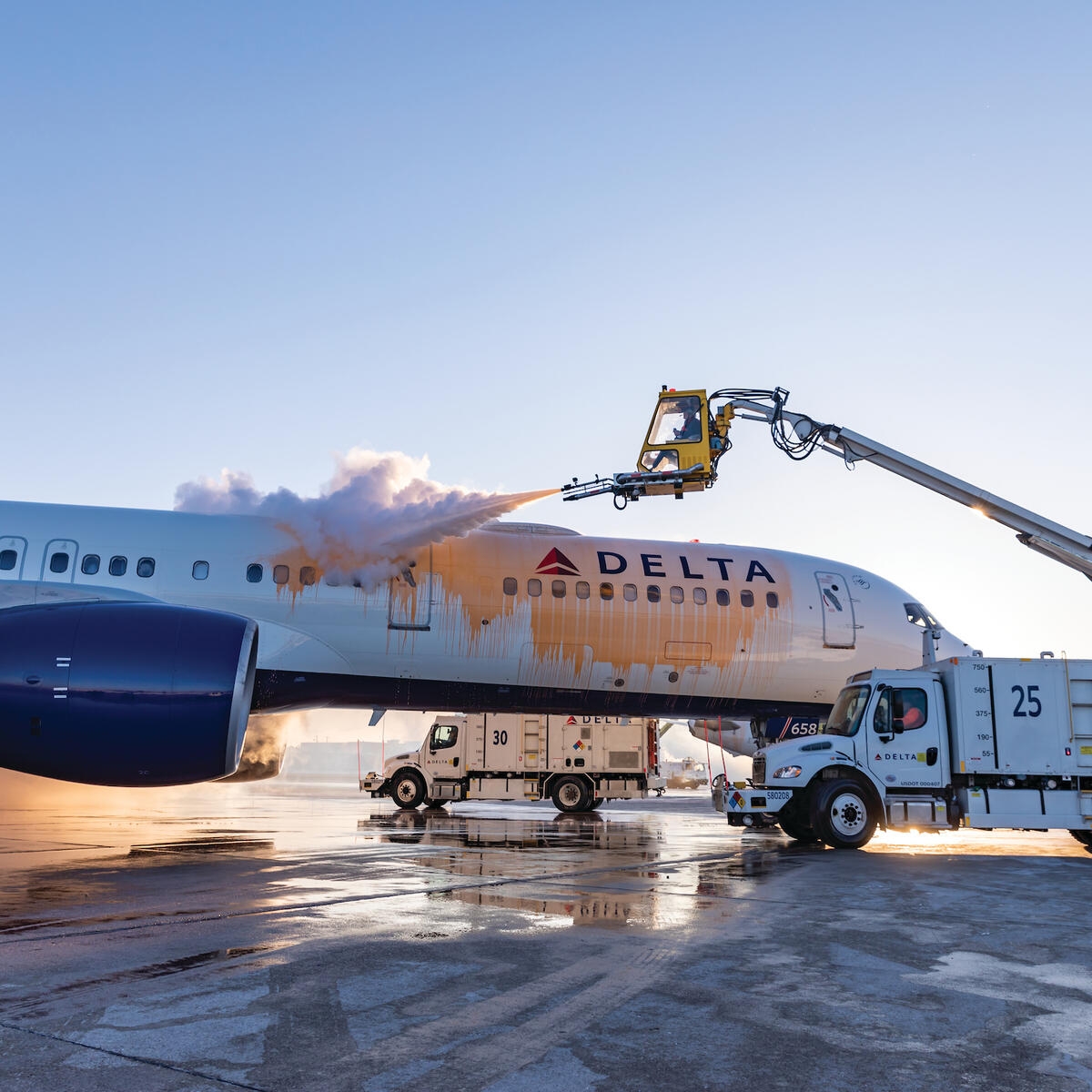 De-icing aircraft