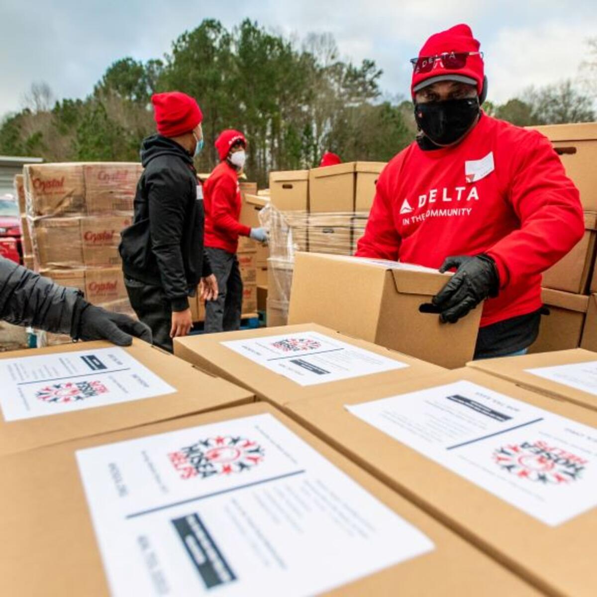 Delta volunteers at the Hosea Helps charity event.
