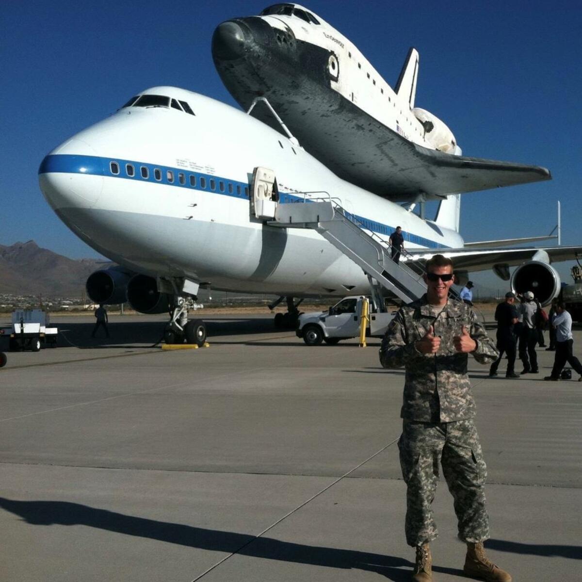 Colton Gray while serving in the US Army
