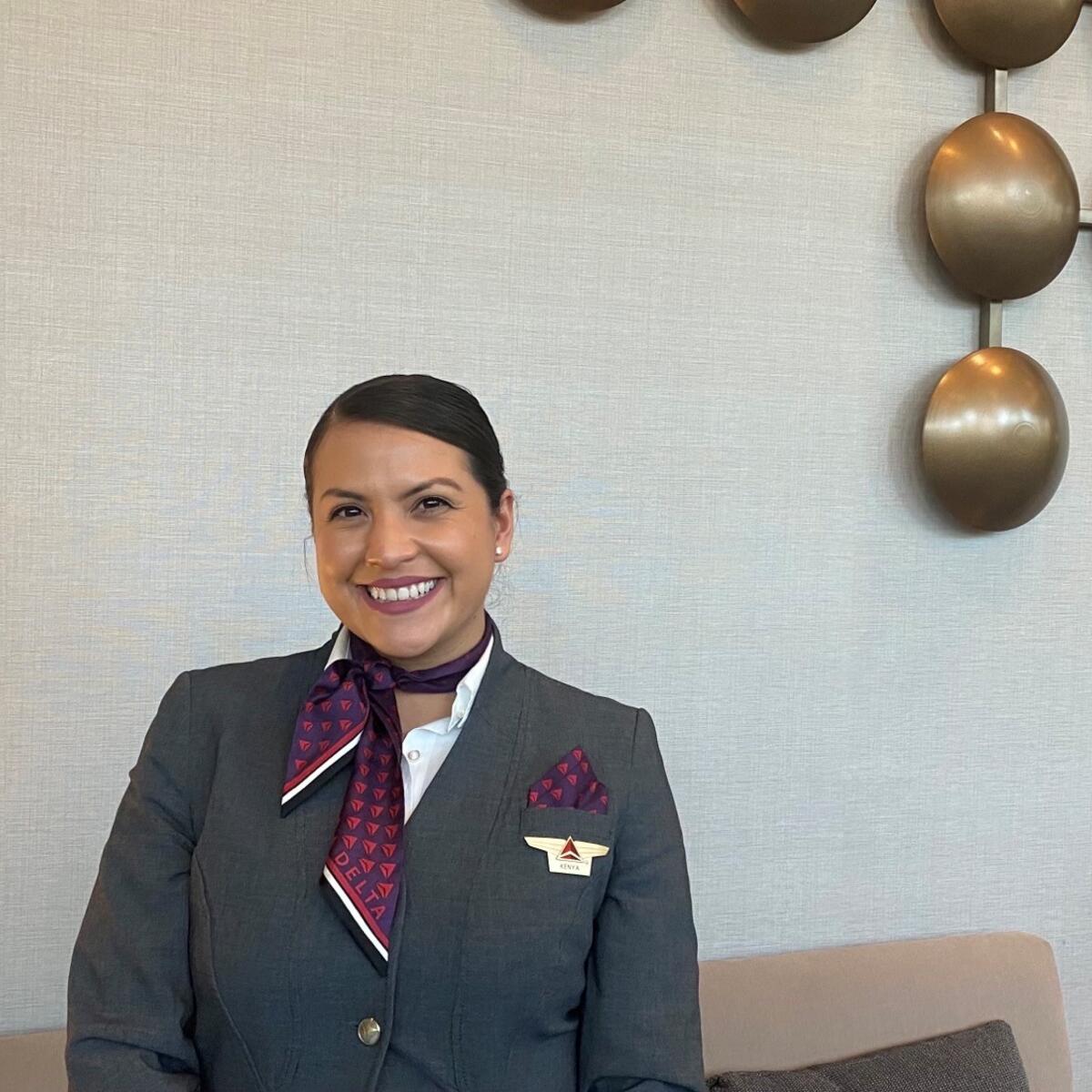 Flight Attendant Kenya Hernandez Diaz