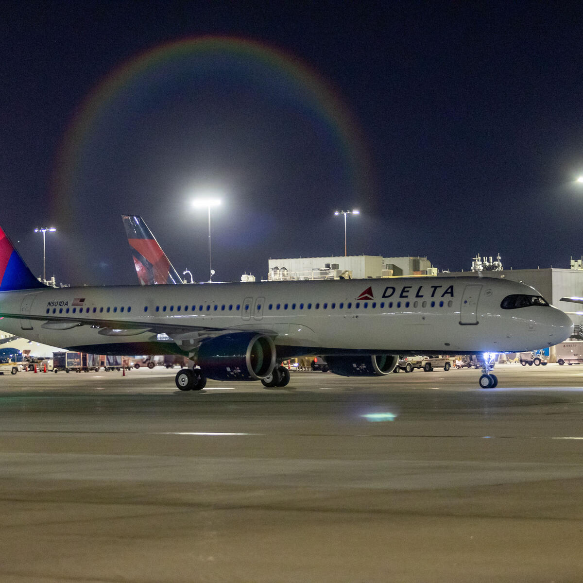 Delta's First Airbus A321neo arrives in Atlanta