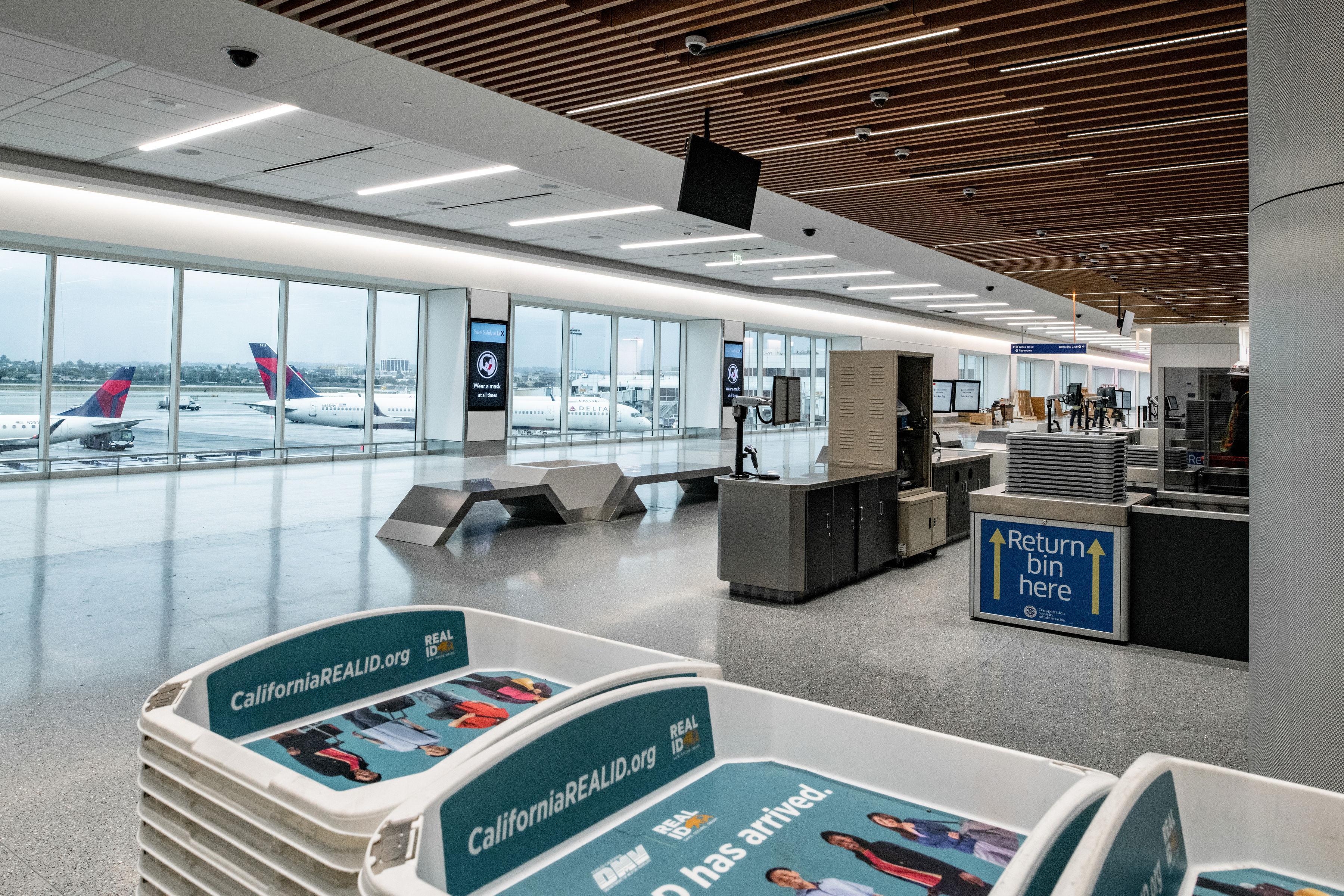 Screening area at Delta's new LAX terminal