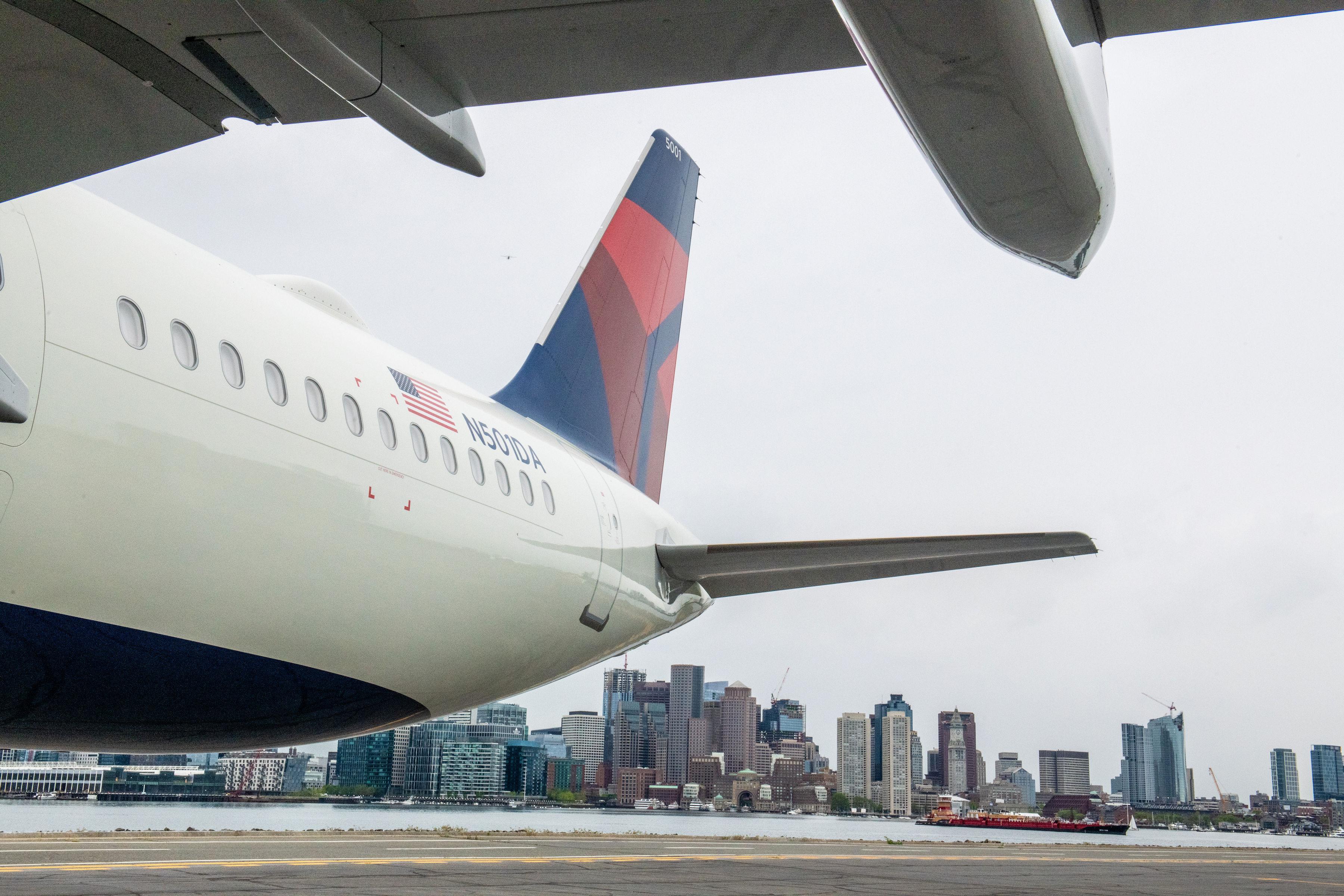 A321neo exterior in Boston.